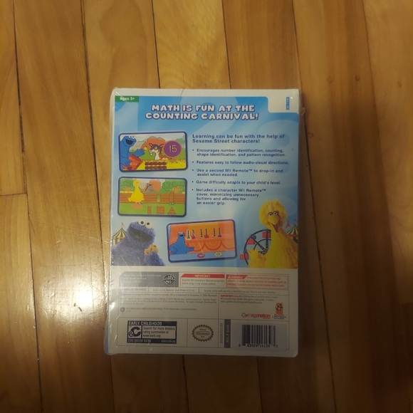 NIB Nintendo Wii Sesame Street Cookie's Counting Carnival+Remote Cover - Picture 3 of 3
